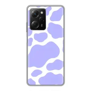 Чохол з принтом корови на Сяомі POCO X5 Pro (5G) (Фіолетова Бурьонка)