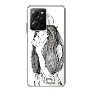 Чехол с печатью для Xiaomi POCO X5 Pro (5G) - (Мода) (AlphaPrint) (Фото девочки)