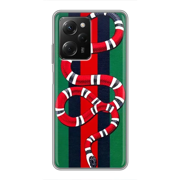 Чехол с принтом «Gucci змия» для Xiaomi POCO X5 Pro (5G) Чехол с принтом «Gucci змия» для Xiaomi POCO X5 Pro (5G)