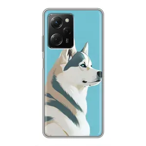 Чехол с Хаски для Xiaomi POCO X5 Pro (5G) - (AlphaPrint) (Хаски арт)
