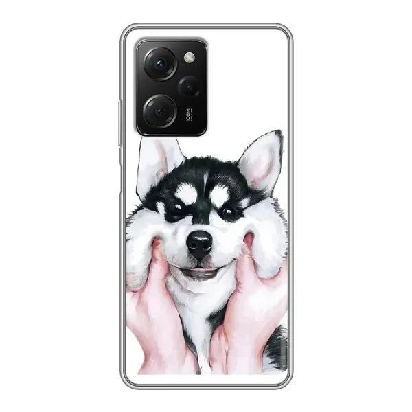 Чехол с принтом «Хаски улыбака» для Xiaomi POCO X5 Pro (5G)