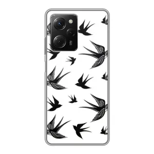 Чехол с птицами на Xiaomi POCO X5 Pro (5G) (VPrint) (Ласточки)