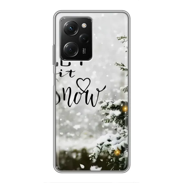 Чехол с принтом «Let it snow» для Xiaomi POCO X5 Pro (5G)