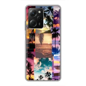Силиконовый чехол с КАРТИНКАМИ лето для Xiaomi POCO X5 Pro (5G) (AlphaPrint) (Летний отпуск)