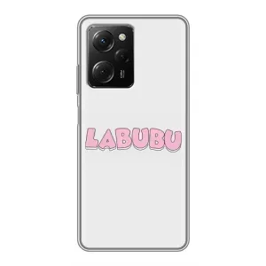 Чехол с Лабубу на Xiaomi POCO X5 Pro (5G) (Лого Лабубу)