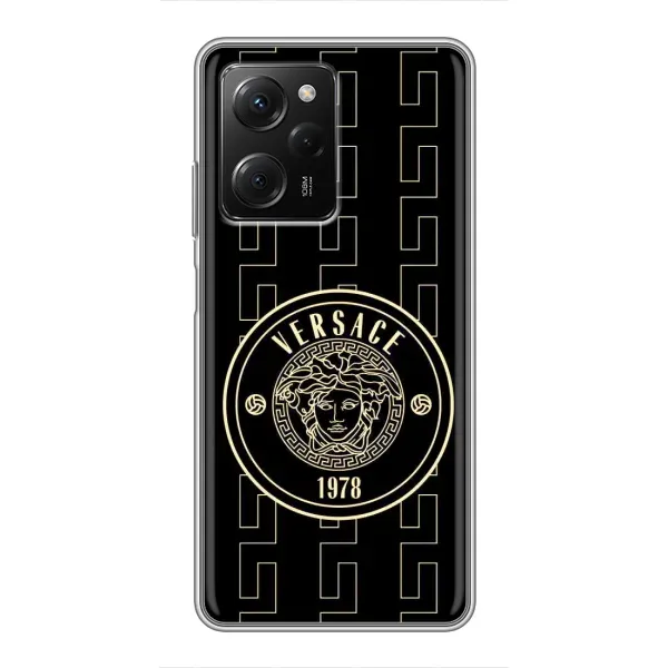 Чехол с принтом «Лого Версаче» для Xiaomi POCO X5 Pro (5G)