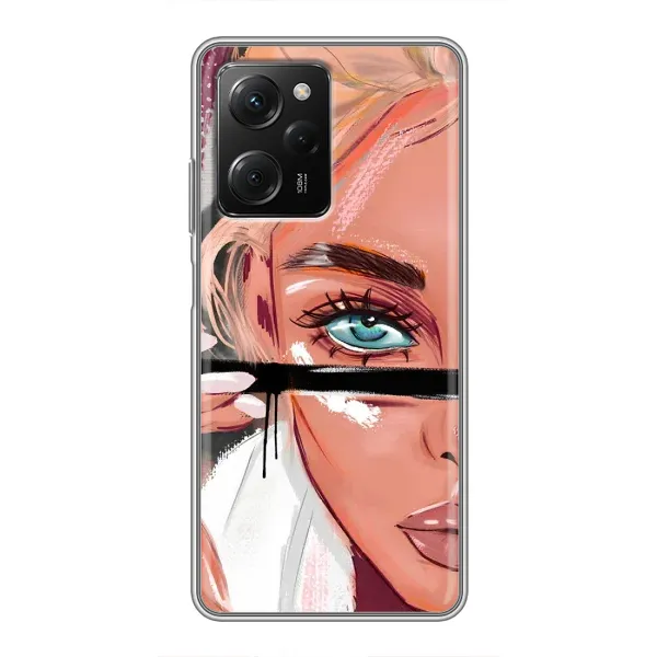 Чехол с принтом «Макияж» для Xiaomi POCO X5 Pro (5G)