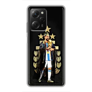 Чехлы для Xiaomi POCO X5 Pro (5G) (Leo чемпион) (AlphaPrint) (Месси Король)