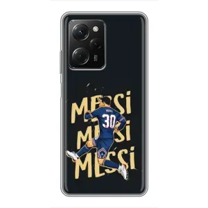 Чехлы для Xiaomi POCO X5 Pro (5G) (Leo чемпион) (AlphaPrint) (Messi ПСЖ)