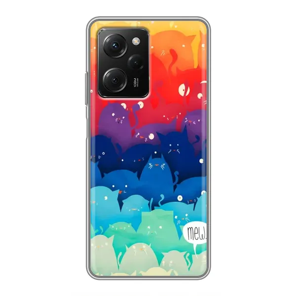 Чохол з принтом «Mew» для Xiaomi POCO X5 Pro (5G)