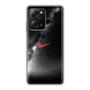 Чехол для Xiaomi POCO X5 Pro (5G) - с принтом Найк (AlphaPrint) (Найк красный)