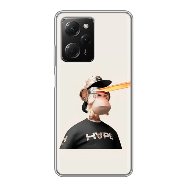 Чехол с принтом «обезьяна NFT в очках» для Xiaomi POCO X5 Pro (5G)