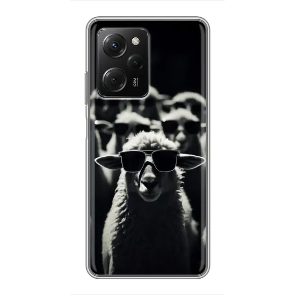 Чехол с принтом «Овечка в очках» для Xiaomi POCO X5 Pro (5G)