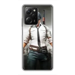 Чехол PUBG для Поко Х5 Про (AlphaPrint) (Пабг мен)