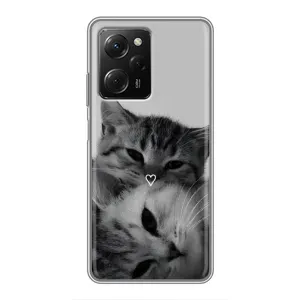 Чехол с рисунком кот на Xiaomi POCO X5 Pro (5G) (Пара котов)
