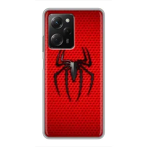 Чехол с человеком пауком для Xiaomi POCO X5 Pro (5G) - (AlphaPrint) (Паук Марвел)