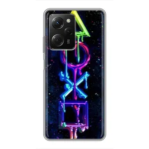 Чехлы с тематикой Киберспорт для Xiaomi POCO X5 Pro (5G) (VPrint) (Pleystation лого)