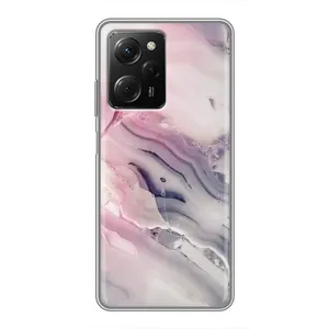 Мраморный чехол на Xiaomi POCO X5 Pro (5G) (VPrint) (Пурпурный Мрамор)