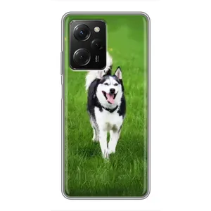 Чехол с Хаски для Xiaomi POCO X5 Pro (5G) - (AlphaPrint) (Радостный Хаски)