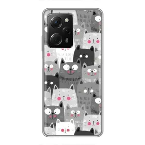 Чехлы с Котиками для Xiaomi POCO X5 Pro (5G) (VPrint) (Рисованные котики)