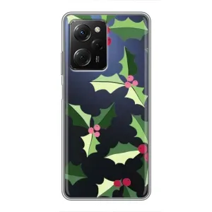 Зимні Чохли для Сяомі POCO X5 Pro (5G) - прозорий фон (Різдвяний фон)