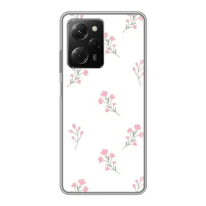 Чохол з розовим принтом для Xiaomi POCO X5 Pro (5G) (Рожеві квіти)
