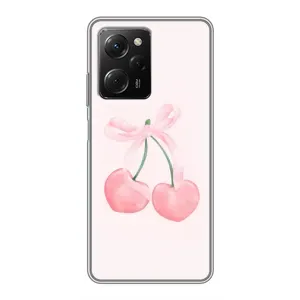 Чохол з розовим принтом для Xiaomi POCO X5 Pro (5G) (Рожеві вишні)