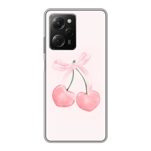 Чохол з принтом «Рожеві вишні» для Xiaomi POCO X5 Pro (5G)