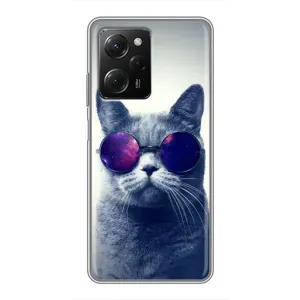 Чехол с принтом для Xiaomi POCO X5 Pro (5G) (AlphaPrint) Модные коты (Стильный кот)