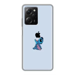 Чохол з принтом Стіч на Xiaomi POCO X5 Pro (5G) (Stitch apple)
