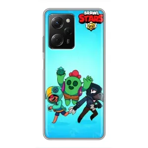 Чехлы Brawl Stars для Xiaomi POCO X5 Pro (5G) (AlphaPrint) (Трио героев)