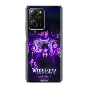 Чохол з дизайном Венздей 2 на Xiaomi POCO X5 Pro (5G) (Фіолетова магія Венздей)