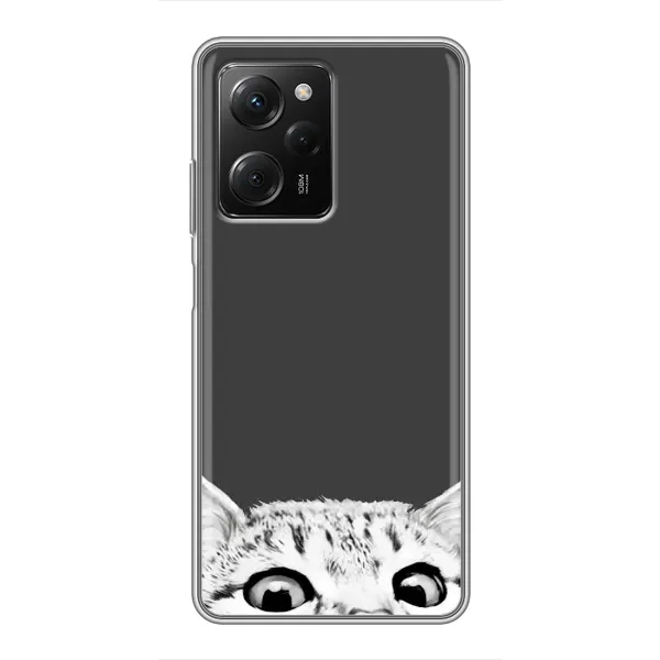 Чохол з принтом «Виглядає котик» для Xiaomi POCO X5 Pro (5G)