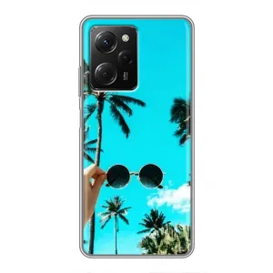 Силиконовый чехол с КАРТИНКАМИ лето для Xiaomi POCO X5 Pro (5G) (AlphaPrint) (Взгляд лето)