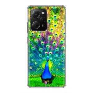 Чехол с птицами на Xiaomi POCO X5 Pro (5G) (VPrint) (Яркий Павлин)