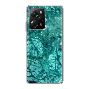 Мраморный чехол на Xiaomi POCO X5 Pro (5G) (VPrint) (Зеленый мрамор)
