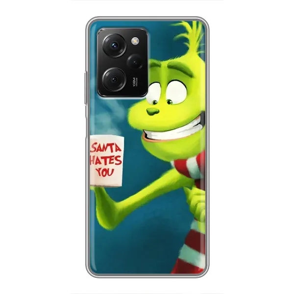 Чехол с принтом «Зеленый Гринч» для Xiaomi POCO X5 Pro (5G)