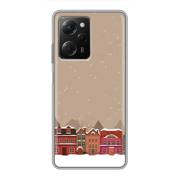 Чехол с принтом «Зимний город» для Xiaomi POCO X5 Pro (5G)