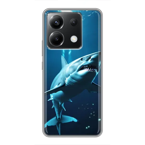Чохол з принтом «Акула під водою» для Xiaomi POCO X6 5G