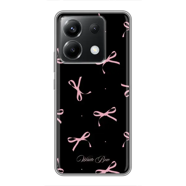 Чехол с принтом «Банты на черном» для Xiaomi POCO X6 5G