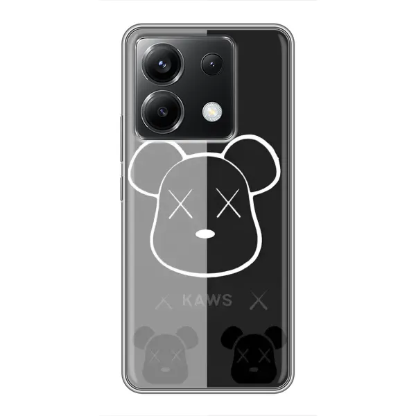 Чехол с принтом «БеарБрик глаза» для Xiaomi POCO X6 5G