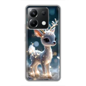 Яскравий чохол для Xiaomi POCO X6 5G з Зимові Оленята (Блискуче оленятко)