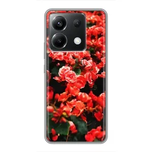 Чохли з квітами для Xiaomi POCO X6 5G (VPrint) (Квіти червоні)