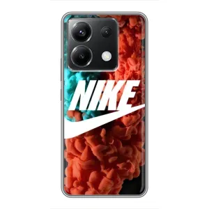 Чехол для Xiaomi POCO X6 5G - с принтом Найк (AlphaPrint) (Дымчатый найк)