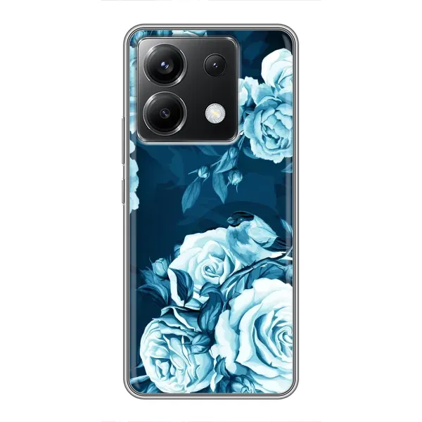 Чехол с принтом «Голубые Бутоны» для Xiaomi POCO X6 5G