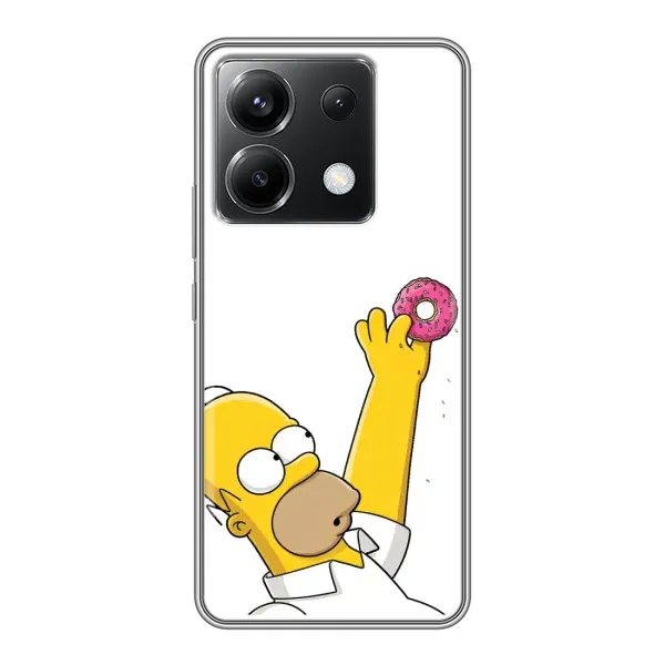 Чохол з принтом «Гомер з пончиком» для Xiaomi POCO X6 5G