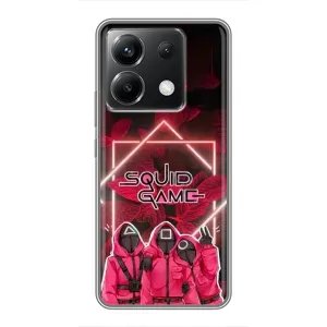 Чохол Гра в кальмара для Xiaomi POCO X6 5G (Охоронці Гра кальмара)