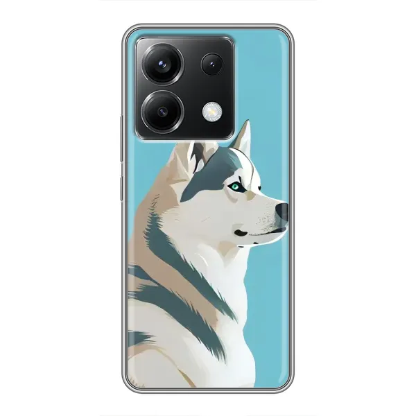 Чохол з принтом «Хаскі арт» для Xiaomi POCO X6 5G