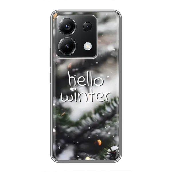 Чехол с принтом «Hello winter» для Xiaomi POCO X6 5G Чехол с принтом «Hello winter» для Xiaomi POCO X6 5G