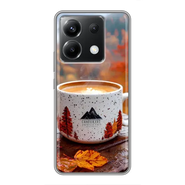 Чехол с принтом «Кофе на природе» для Xiaomi POCO X6 5G